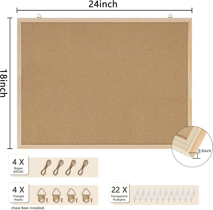 DAHAPYBOO Bulletin Board for Office - Image 2