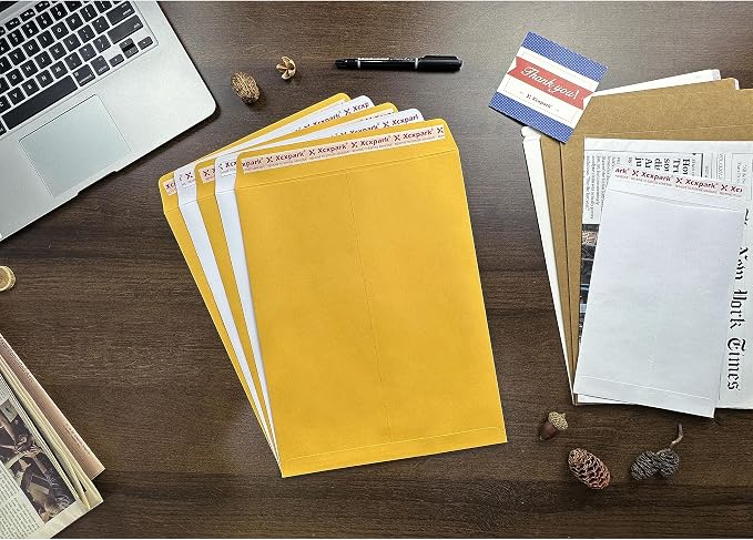 Xxcxpark 250 PCS 10x13 inches Security Catalog Envelopes Printable Self Seal - Image 4