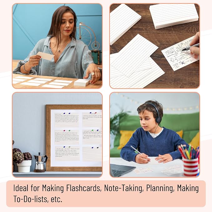 Mr. Pen- Lined Index Cards, 300 Cards, Bulk Ruled Index Cards | Flash Cards - Image 6