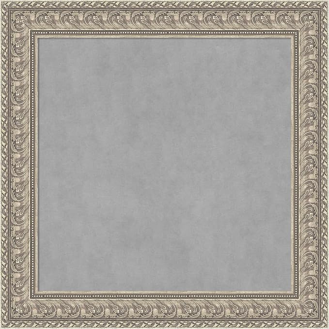 Amanti Art Silver Framed Magnetic Board 31x31 Medium Vision Board by AmantiArt