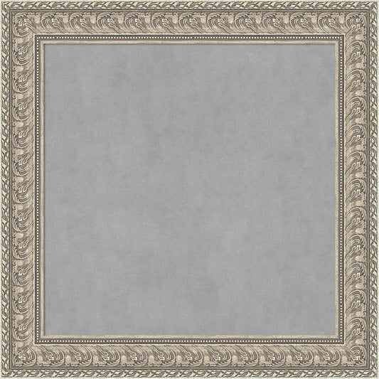 Amanti Art Silver Framed Magnetic Board 31x31 Medium Vision Board by AmantiArt