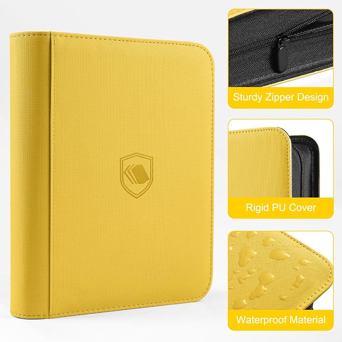 Toploader Binder, Holds 160 Toploaders, 100 Toploaders INCLUDED, 4-Pocket PU - Image 3