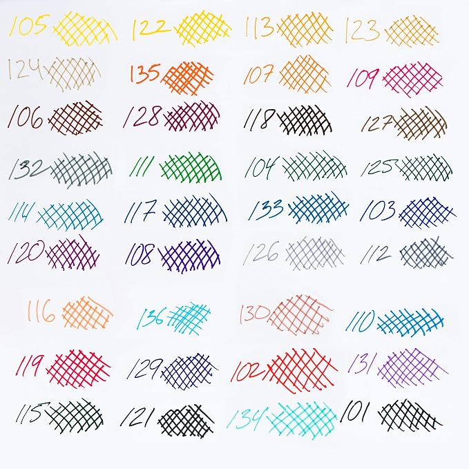 Pentel Arts Color Pen, 6 Color Set - Image 3
