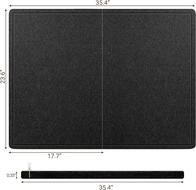 AKTOP Large Bulletin Board, Decorative CorkBoard Photo Display Board - Image 3