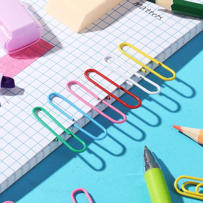 Mr. Pen- Paper Clips, 2 Inch, 240 Pack, Large Colored Paper Clips | Colored - Image 5