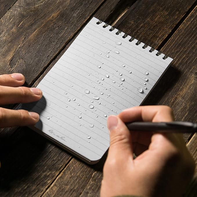Rite In The Rain Weatherproof Top-Spiral Notebook, Universal Pattern, 3 Pack - Image 9