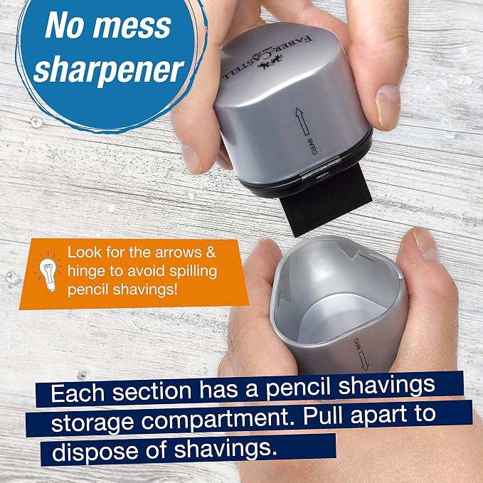 Faber-Castell Grip Trio Manual Pencil Sharpener - Image 6