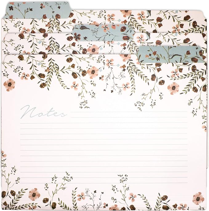 Steel Mill & Co. Set of 6 File Folders, Woodland Floral | Thick Sturdy - Image 8