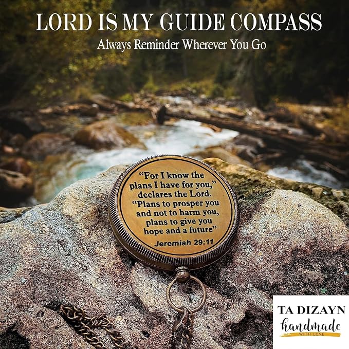 For I Know The Plans I Have For You, Jeremiah 29:11, Solid Brass Directional - Image 4