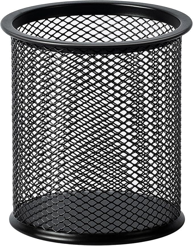 Amazon Basics Wire Mesh Pen Holder, Pencil Cup Desk Organizer by AmazonBasics