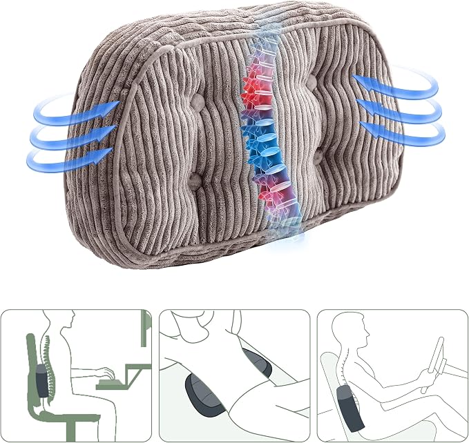 HIGOGOGO Lumbar Support Pillow for Recliner Chair/Accent Chair/Couch/Office - Image 8