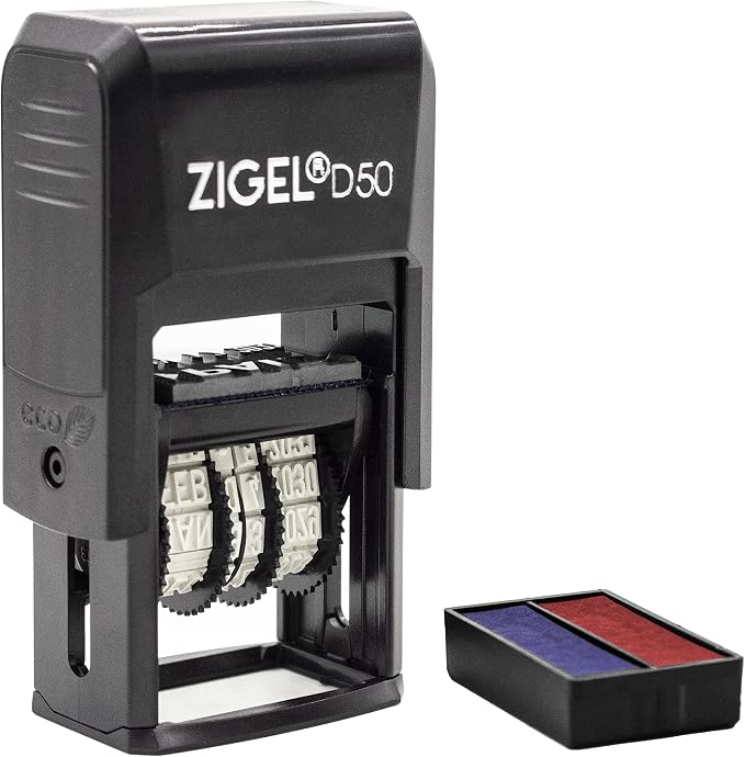 ZIGEL D50 Date Stamp with Paid - Image 3