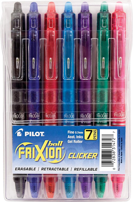 Pilot FriXion Erasable Gel Pens, Fine Point 0.7 mm Erasable Pens by PilotCorporationofAmerica