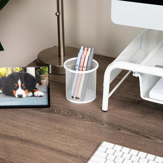 Mind Reader Pen and Accessories Holder, Desktop Organizer, Metal Mesh, 3.5"L x - Image 6