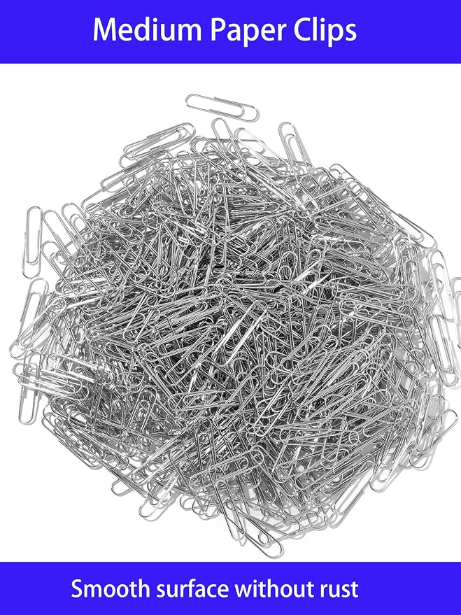 Paper Clips, 1-2/7" Silver School Office Supplies Heavy Duty - Image 6