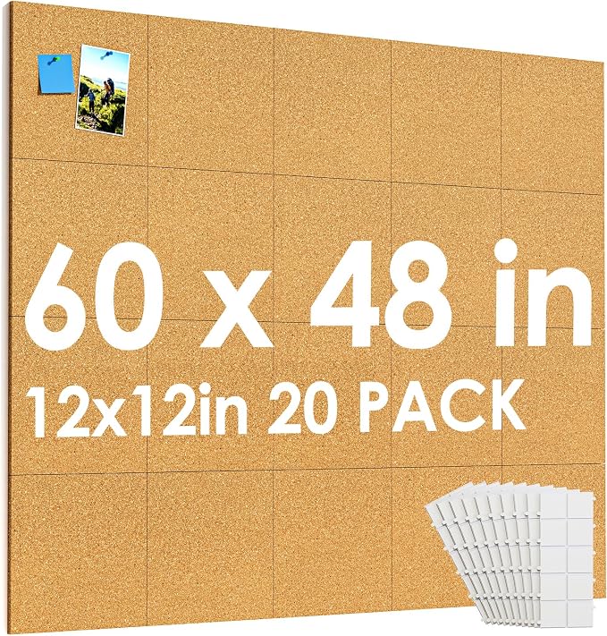 MaxGear 60" x 48" Large Cork Board by MaxGear