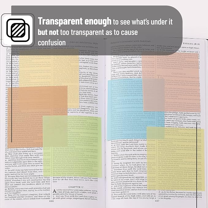 Mr. Pen- Transparent Sticky Notes, 12 Pads, 600 Sheets | See Through - Image 3