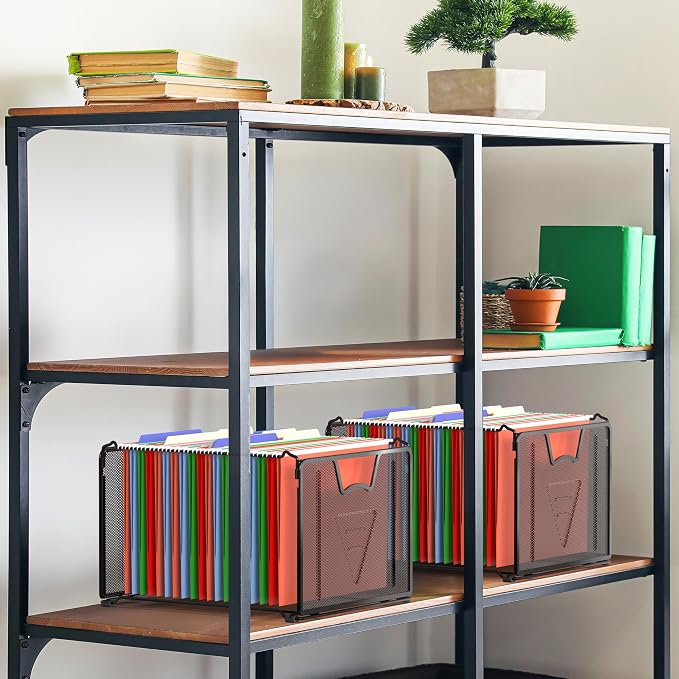 Simple Houseware Mesh Hanging File Folder Organizer 15.25" D x 12.75" W - Image 5