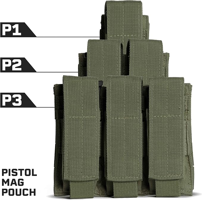 Tacticon P1 P2 P3 BattlePouch | Universal Pistol Mag Pouch | Combat Veteran - Image 4