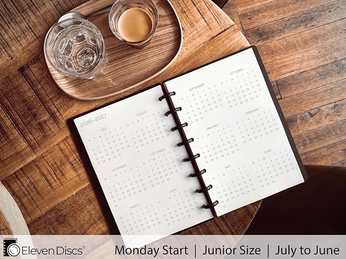 Eleven Discs Academic Year Monthly Calendar Refill July 2026-June 2027 - Image 2