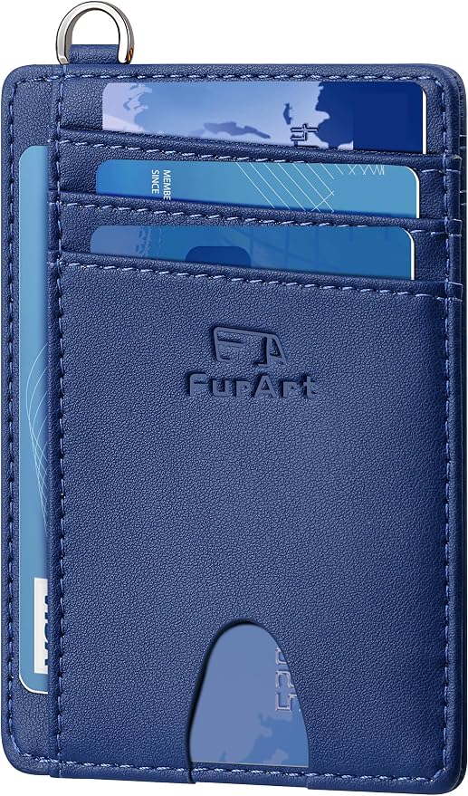 FurArt Slim Minimalist Wallet RFID Credit Card Holder by FurArt