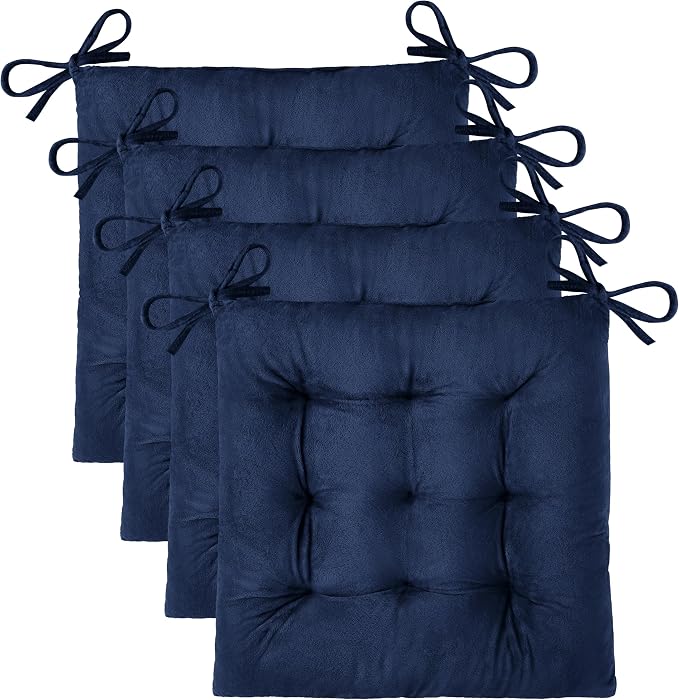 OVOV 4 Pack Chair Cushions for Dining Chairs Soft Seat Cushions for Kitchen by OVOV