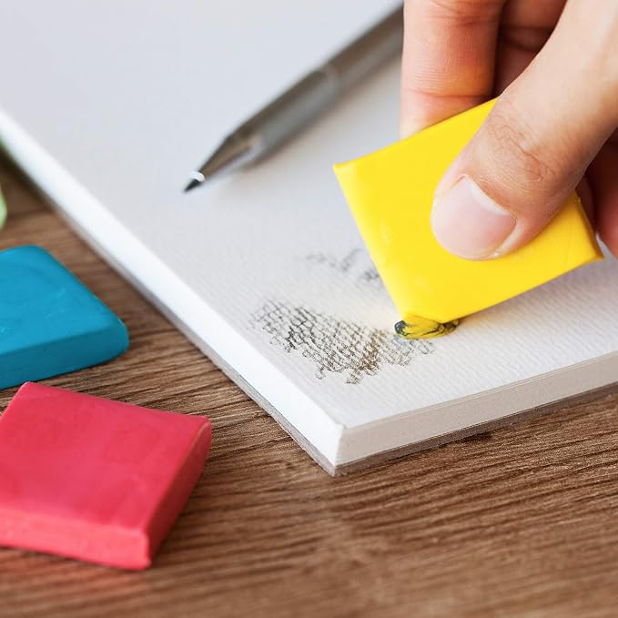 Mr. Pen- Kneaded Erasers, 1.37"x1.4", 16 Pack, Colorful | Soft Moldable Art - Image 6