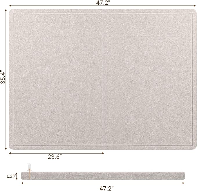 AKTOP Cork Bulletin Board 36" x 48", Large Foldable Felt Notice Pin Board - Image 3