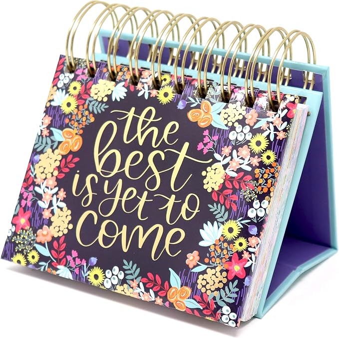 bloom daily planners Undated Perpetual Desk Easel/Inspirational Standing Flip by bloomdailyplanners