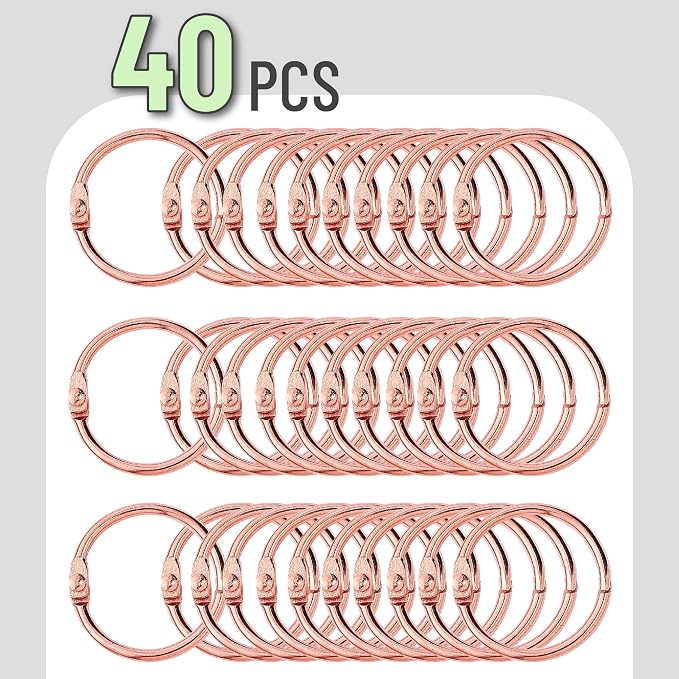 Mr. Pen- Loose Leaf Binder Ring, 1 Inch, 40 Pack | Metal Loose Leaf Binder Book - Image 2