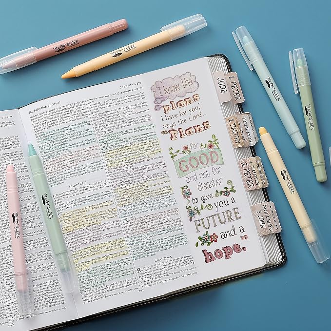 Mr. Pen- No Bleed Gel Highlighters, Pastel Colors, 8 Pack | Bible Highlighters - Image 6