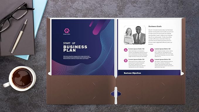 Better Office Products Two Pocket Portfolio Folders, Letter Size Paper Folders - Image 3