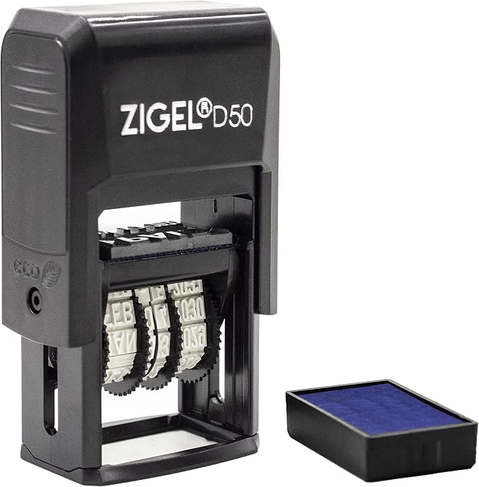 ZIGEL D50 Date Stamp with Entered - Image 3