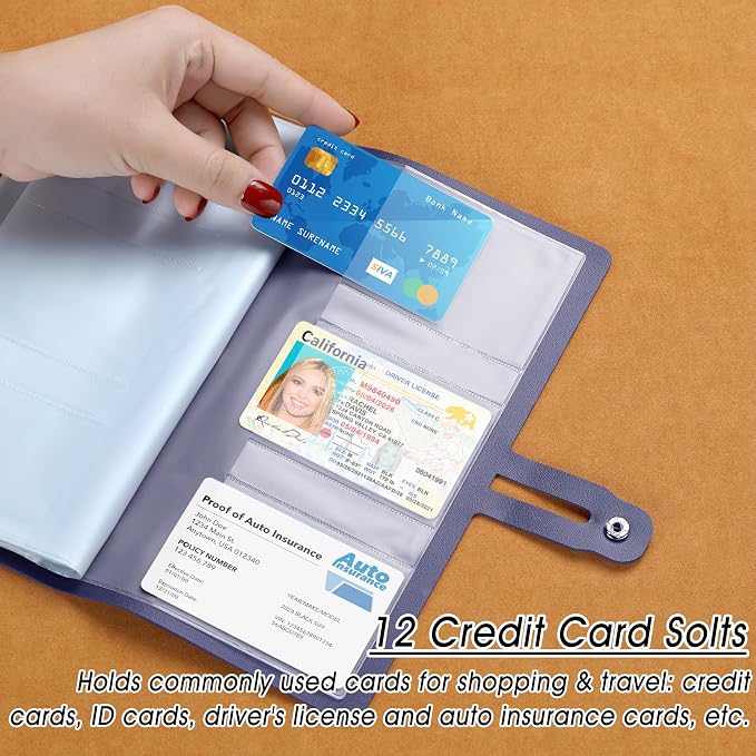 Leather Receipt Organizer, Portable Receipt Holder - Image 6