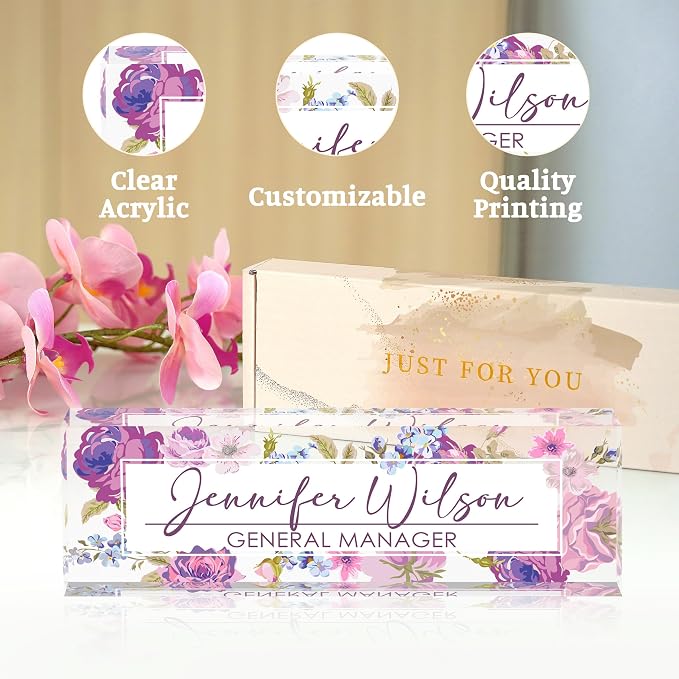 Desk Name Plate Personalized, Name Plate - Image 6