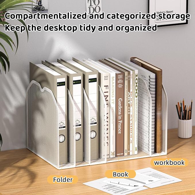FANXIYQ White 7-Section File Folder Organizer - Image 5