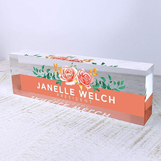 Artblox Office Desk Name Plate Personalized | Custom Name Plates by Artblox