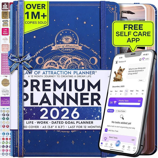 Law of Attraction Planner 2026 Deluxe by FreedomMastery