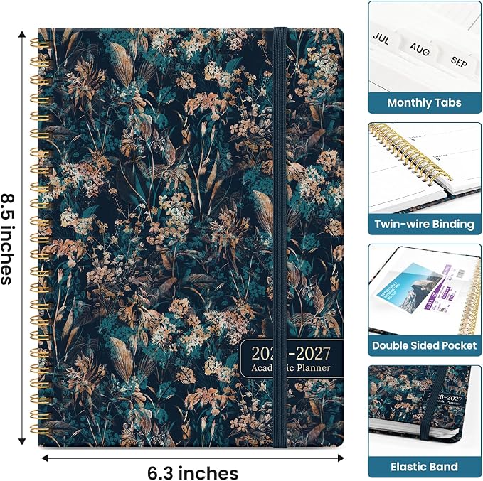 Planner 2026-2027, Academic Monthly and Weekly Calendar Planner - Image 4