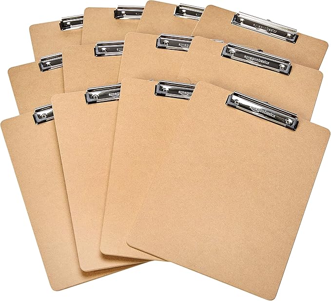 Amazon Basics Hardboard Office Clipboard, Letter Size - Image 2