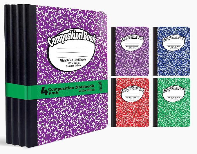 Better Office Products Composition Book Notebook by BetterOfficeProducts