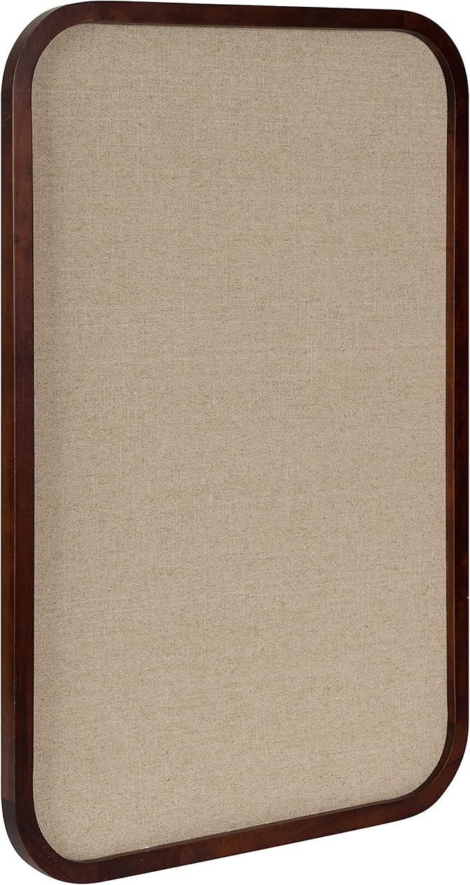 Kate and Laurel Hutton Transitional Pinboard; 20 x 30; Walnut Brown; Radius by KateandLaurel