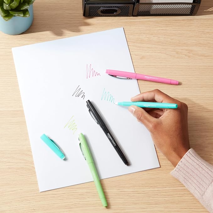 Amazon Basics Felt Tip Marker Pens, Smooth Writing, - Image 7
