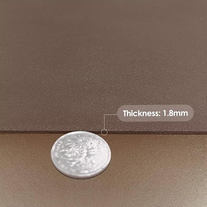 Zinkooat Leather Table Cover, 1.8mm Thick, 42x78 Inch Table Protector, Table - Image 3