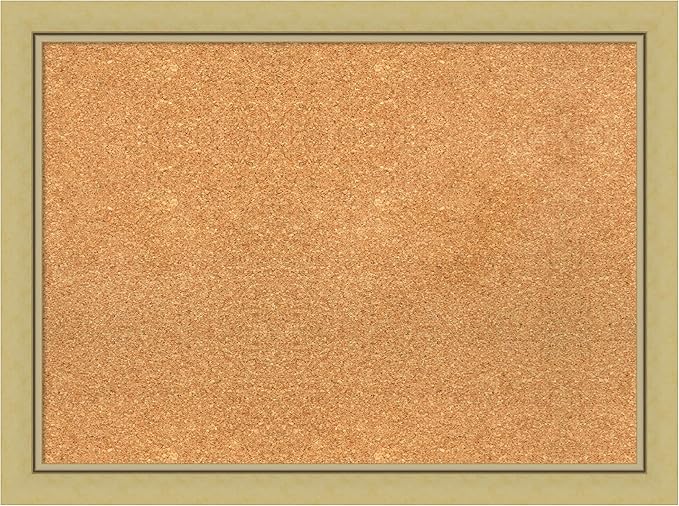 Amanti Art Natural Cork Board for Wall, 23x31 Vision Board with Gold Frame, Medium Corkboard Office Decor for Home Organization, Casual Corkboard Pinboard to display items for home organization-DeskLoop Office