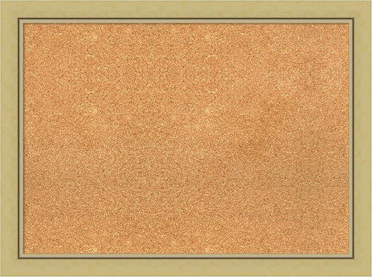 Amanti Art Natural Cork Board for Wall, 23x31 Vision Board with Gold Frame, Medium Corkboard Office Decor for Home Organization, Casual Corkboard Pinboard to display items for home organization-DeskLoop Office