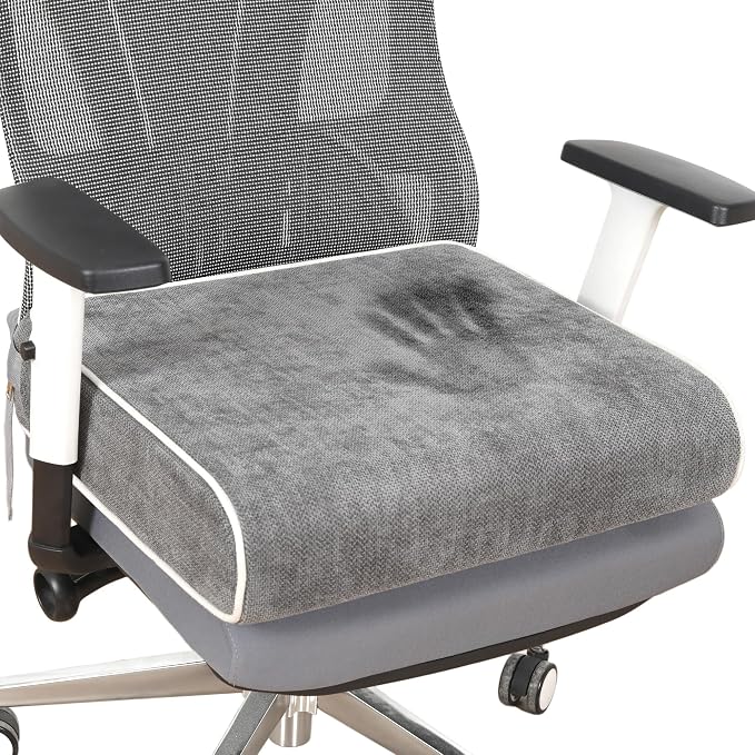 Seat Cushion for Office Chair, 4 Inch Thick Extra Large Memory Foam Chair - Image 2