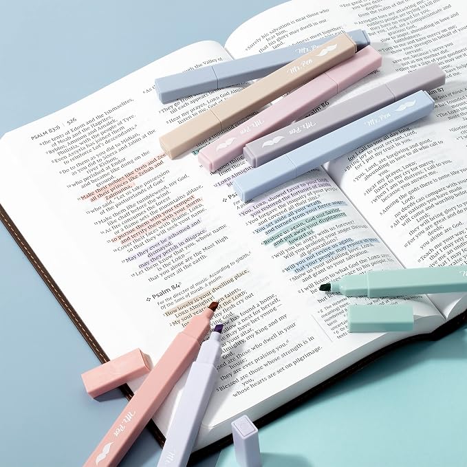 Mr. Pen- Aesthetic Highlighters No Bleed, 8 Pack, Morandi Colors | Chisel Tip - Image 7