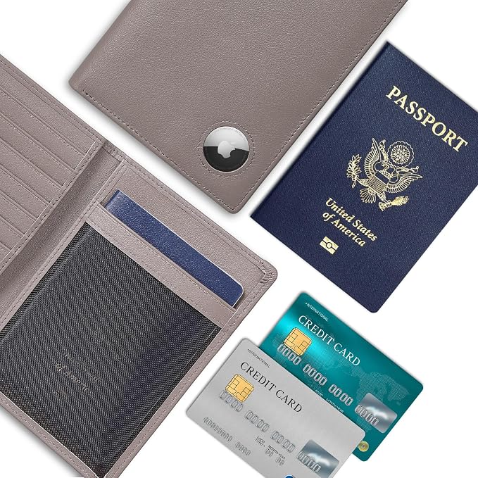 Polare Luxury RFID Blocking Leather Passport Holder Travel Wallet - Image 2