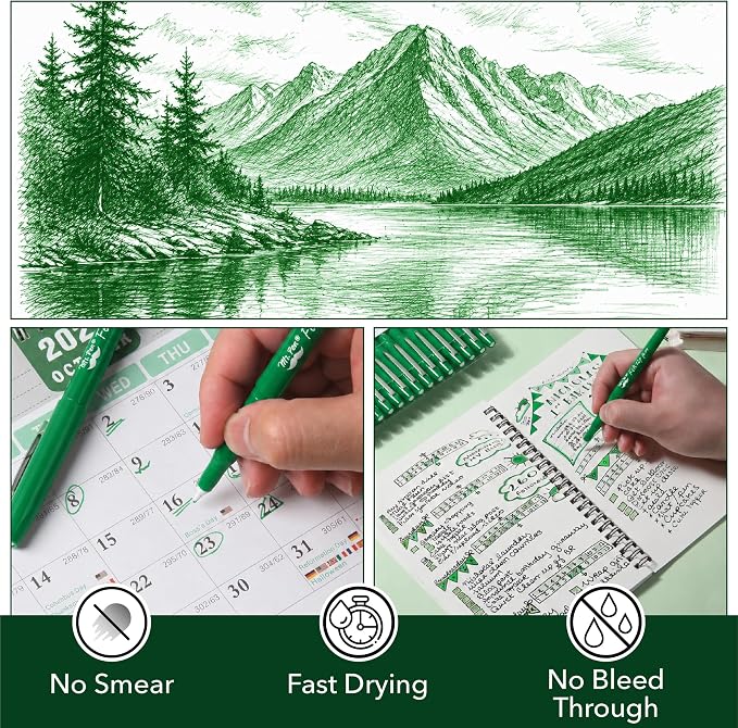 Mr. Pen- Felt Tip Pens, 36 Pack, 0.7 mm, Fast Dry | No Smear, Planner Markers - Image 4